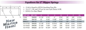 EQUALIZER, 9K DEXTER, 38" SPACING (13 1/8"L)